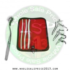  Hegar uterine dilator 3 pieces set, 7-8, 9-10, 13-14, pinwheel, grave 3pcs